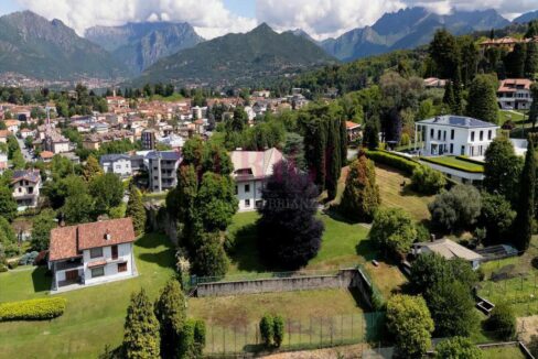 foto aerea panoramica - oggiono - villa in vendita - meriggi