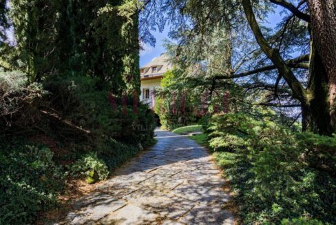 vialetto con alberi e arbusti - oggiono - villa in vendita - meriggi