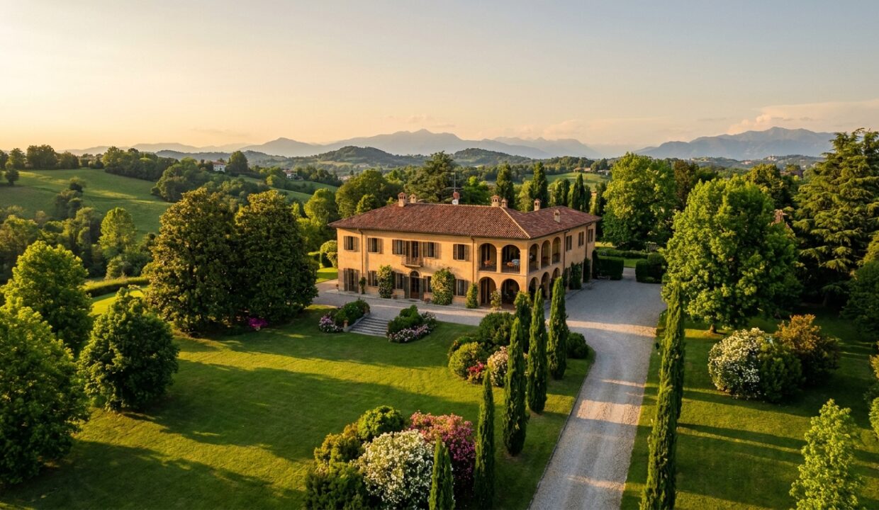 Villa con giardino tra le colline verdi della Brianza, mercato immobiliare delle ville di pregio