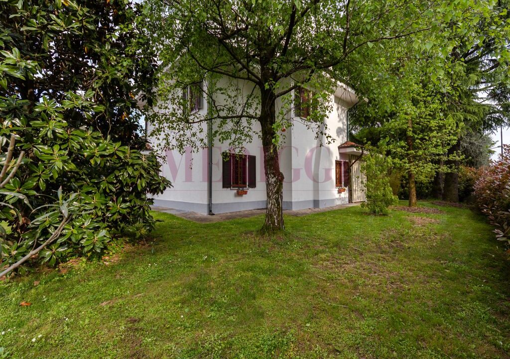 giardino e facciata sud - villa oreno - vendita - meriggi