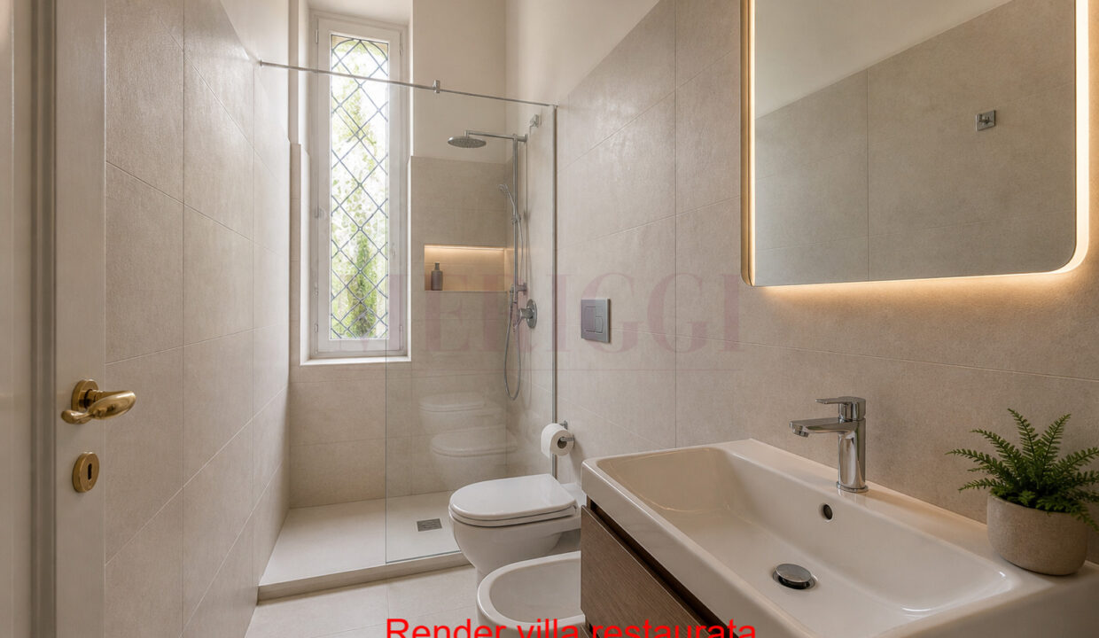 render bagno - villa ad asso - meriggi