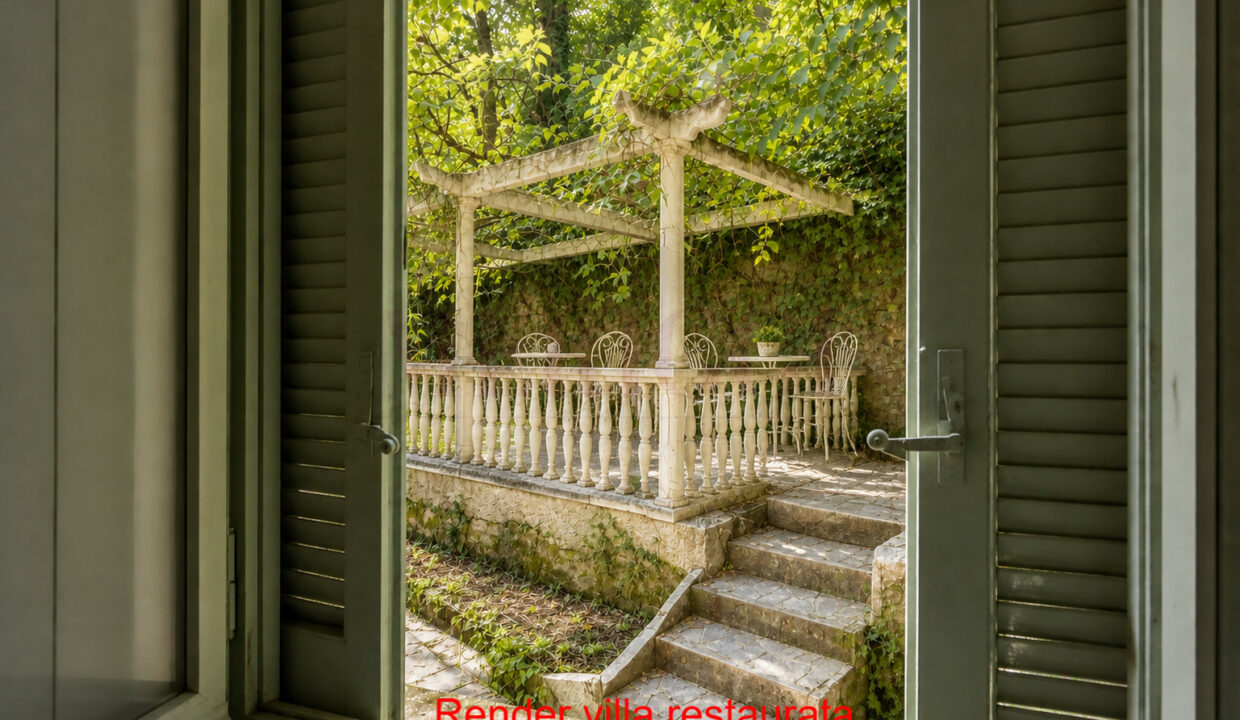 render gazebo - villa ad asso - meriggi
