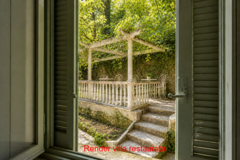 render gazebo - villa ad asso - meriggi