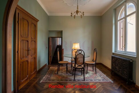 render sala da pranzo - asso villa in vendita - meriggi