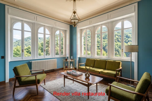 render salotto - villa asso -meriggi - vendita