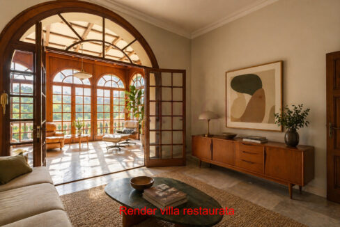 render veranda - villa ad Asso