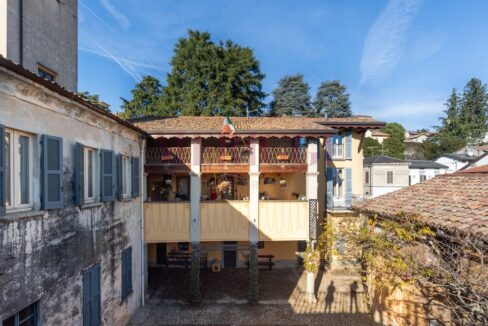 vista a nord dal terrazzo - villa epoca erba - vendita - meriggi