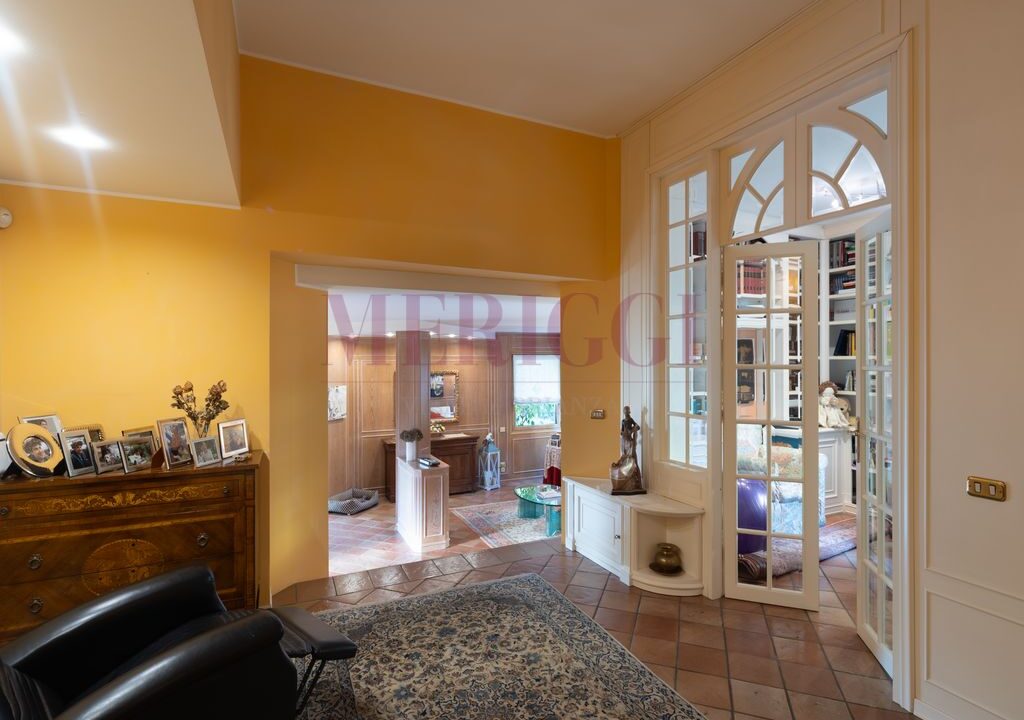 zona studio e vista su soggiorno - arcore - villa in vendita - meriggi